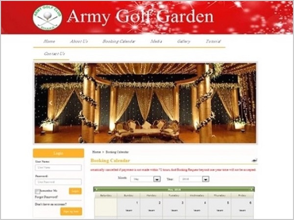 Golf Garden Booking